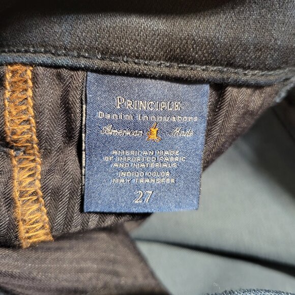 Principle Denim Allure Dark Wash High Rise Wide Leg Jeans Size 27 - Picture 7 of 8